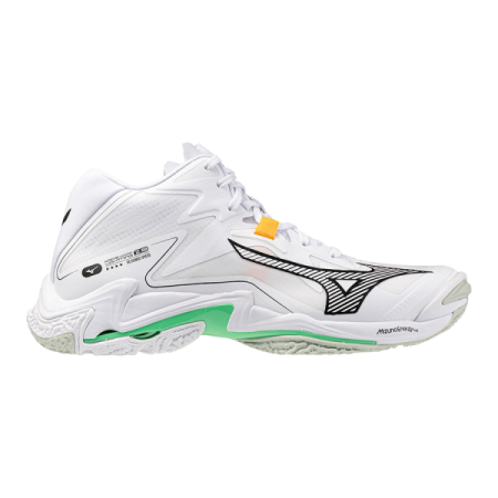 MIZUNO WAVE LIGHTNING Z8 MID (White/Black/Frozen Emerald)