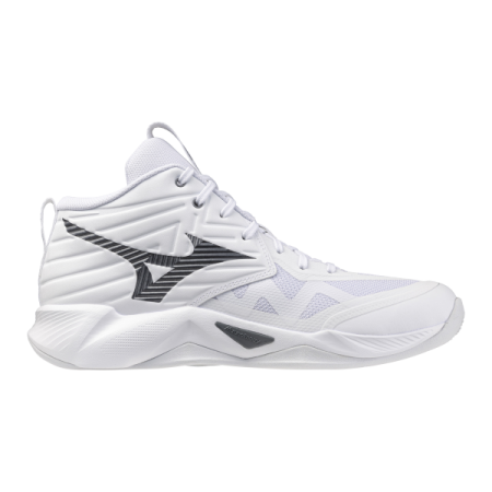 MIZUNO WAVE MOMENTUM PRO MID (White/Silver)