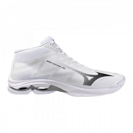 MIZUNO WAVE LIGHTNING PRO MID (White/Black/Ultimate Gray)